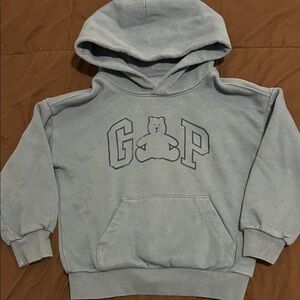 GAP Light Blue Kids Hoodie with Bear Logo